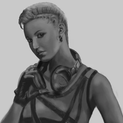 戴耳机的女孩-END