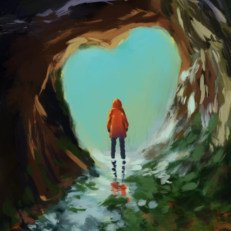 色彩绚烂的风光画