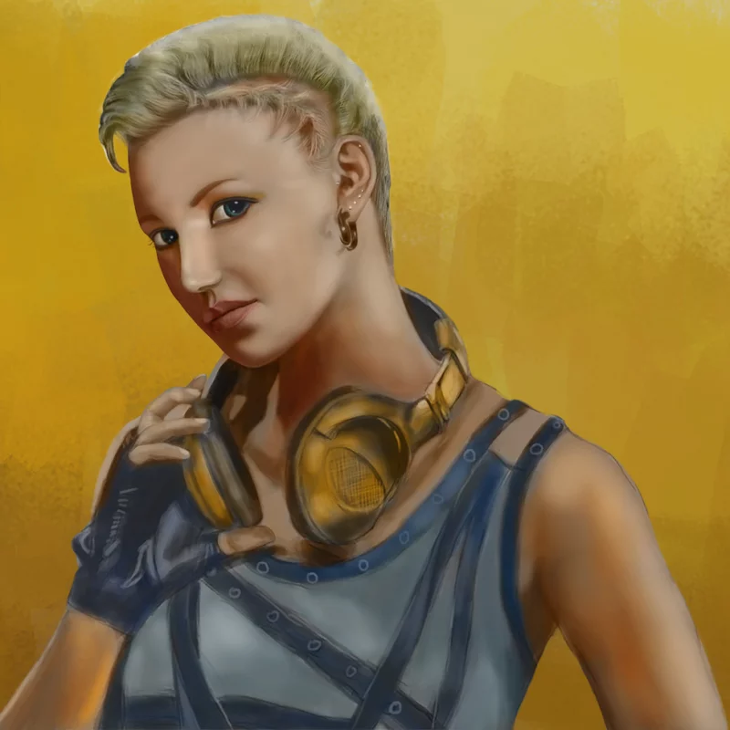 戴耳机的女孩-END