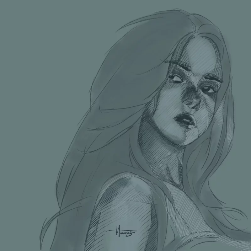 25 年部分纯色铅笔稿