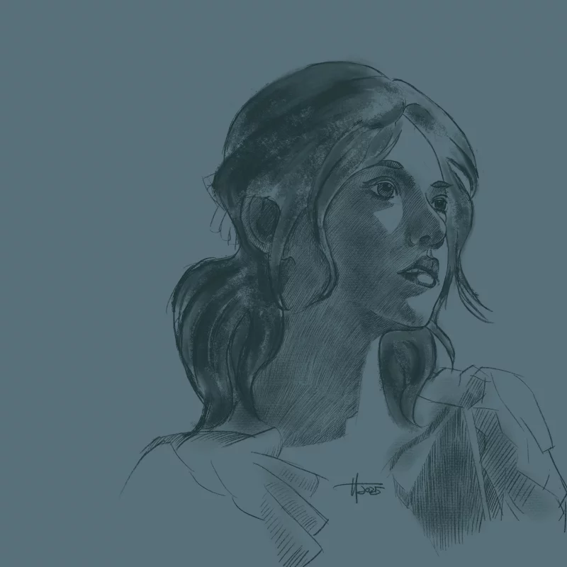 25 年部分纯色铅笔稿