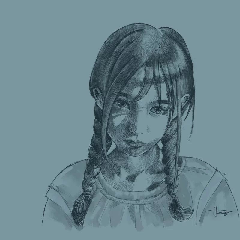 25 年部分纯色铅笔稿