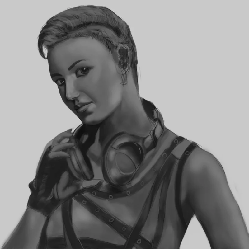 戴耳机的女孩-END