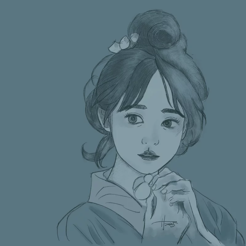 25 年部分纯色铅笔稿