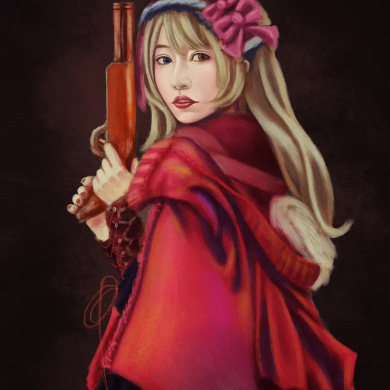 拿手枪的少女-END