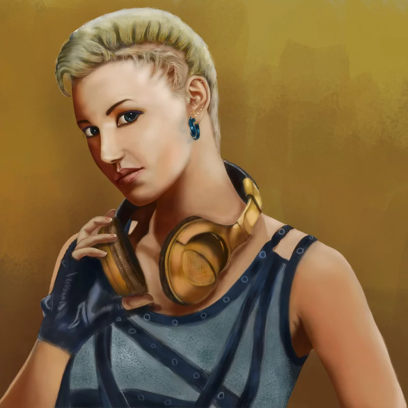 戴耳机的女孩-END