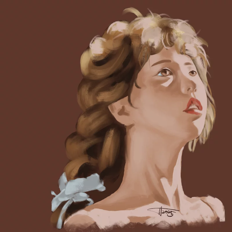 最近画的一些简单上色人像