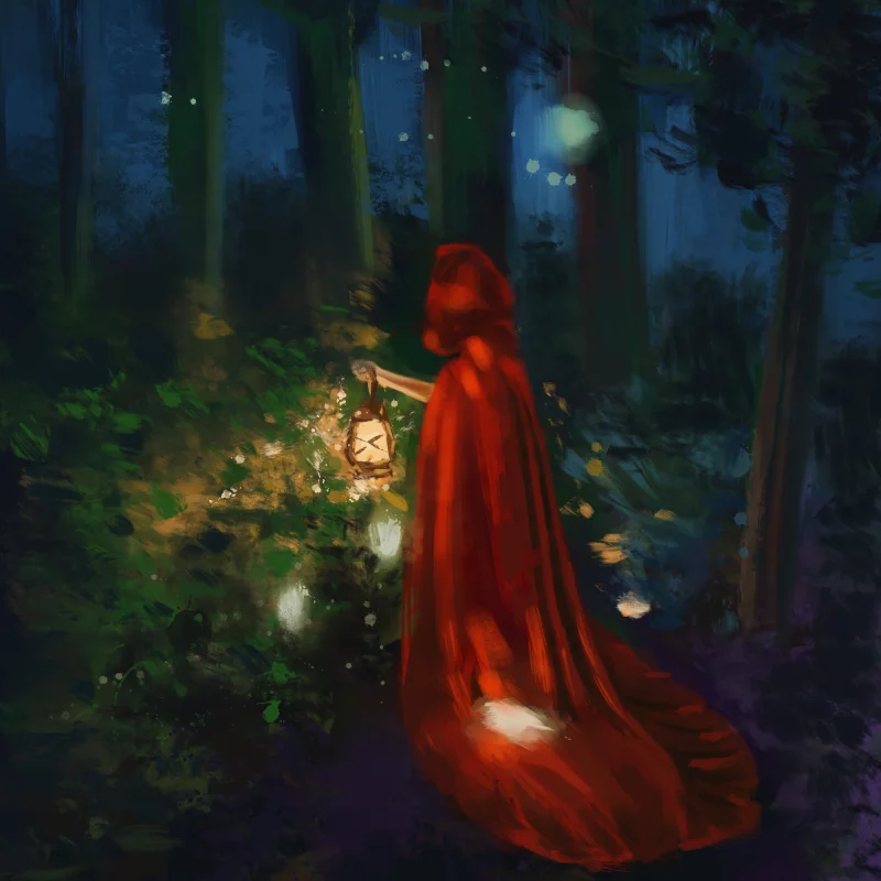 色彩绚烂的风光画