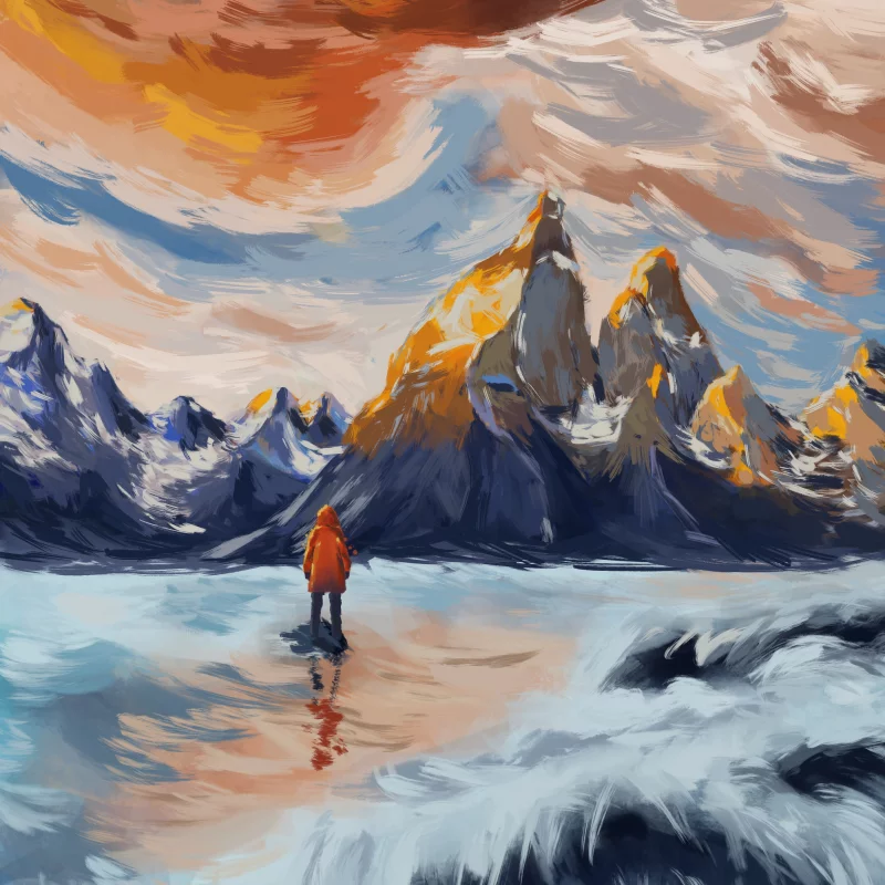 色彩绚烂的风光画