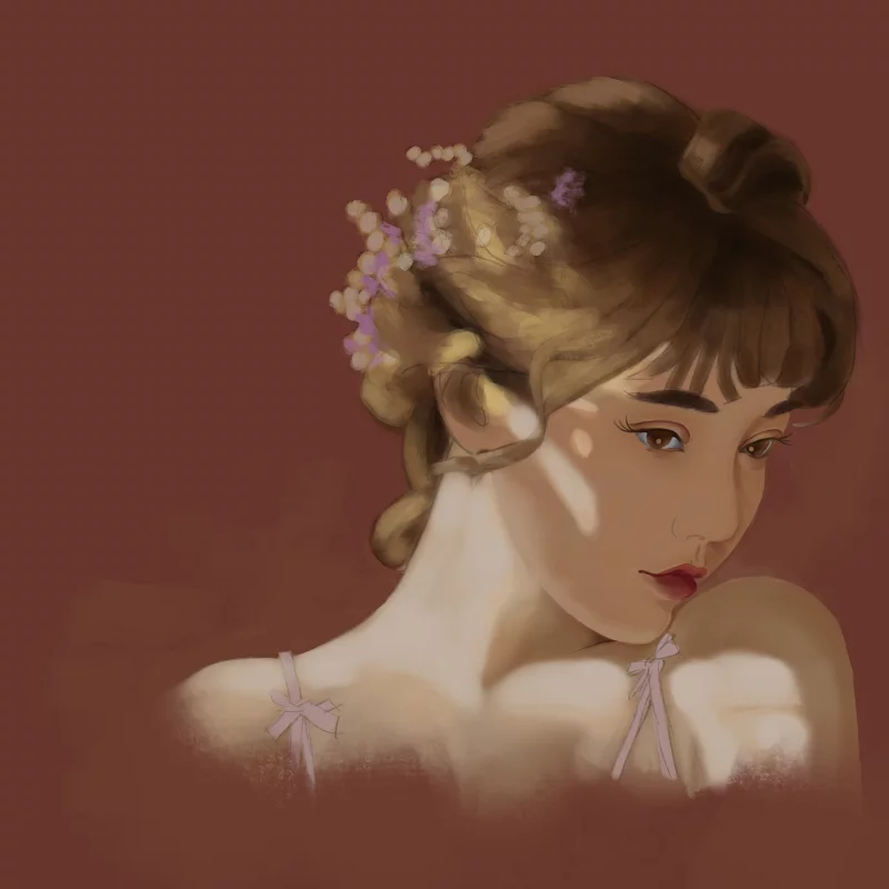 最近画的一些简单上色人像