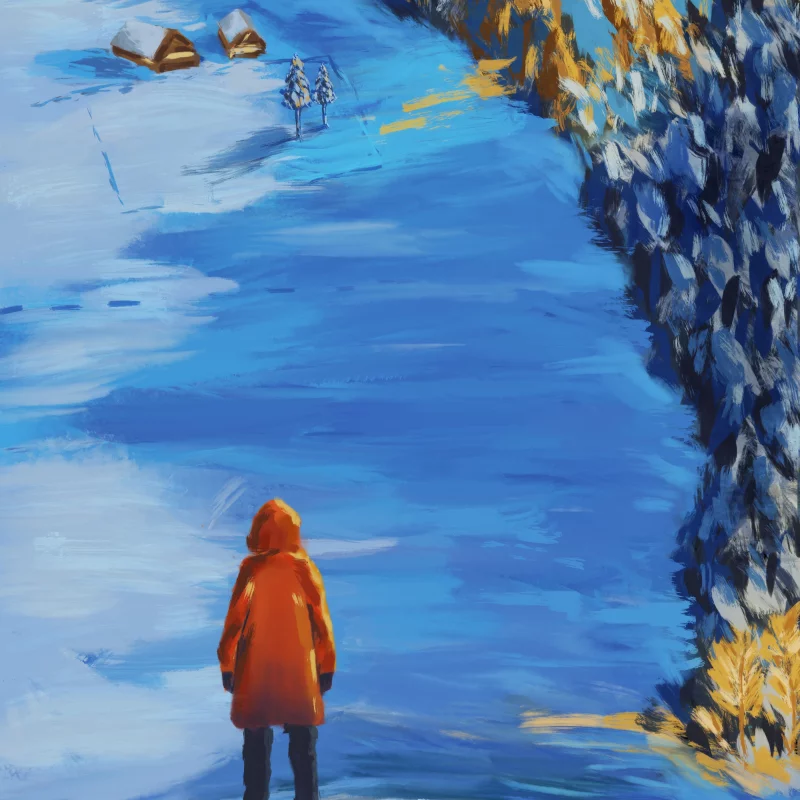 色彩绚烂的风光画