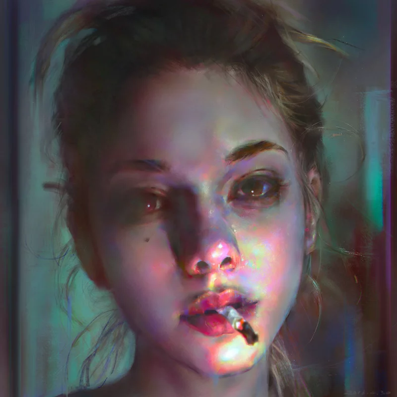 分享一个很有特色的画师Yanjun Cheng