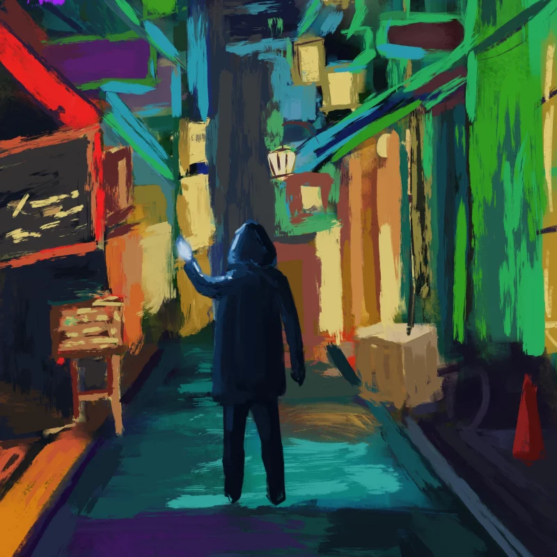 色彩绚烂的风光画